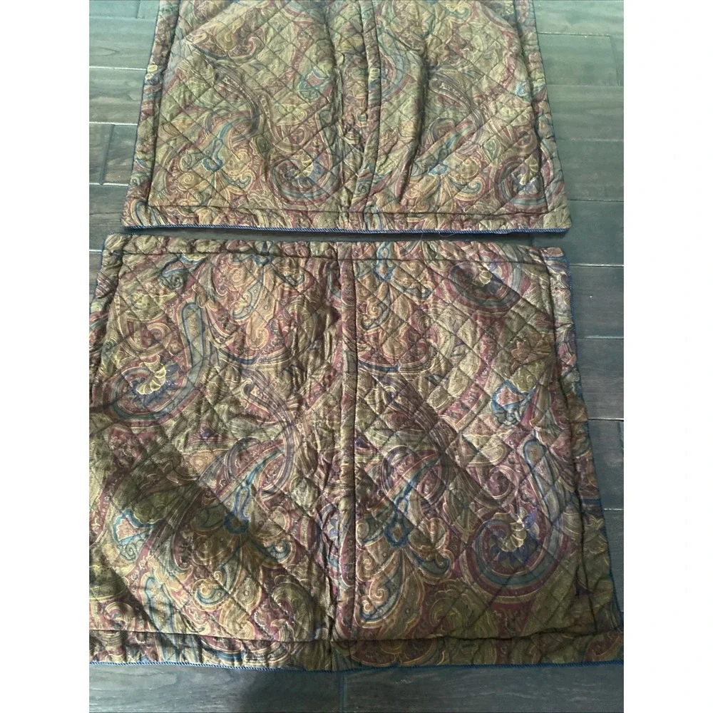 American Living LICHFIELD Ralph Lauren Standard Shams Quilted Paisley
